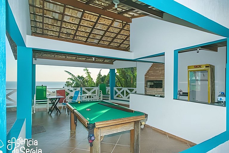 Casa costeira com vista e área gourmet – Borrifos, Ilhabela