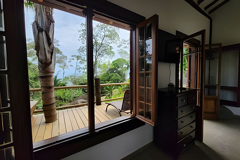 Bangalô Sol: refúgio c/ vista incrível em Ilhabela