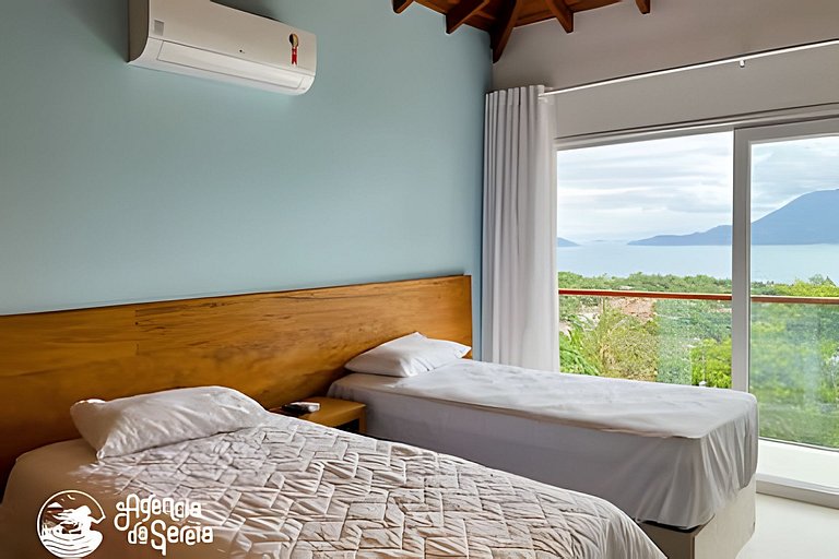 Linda casa com vista incrível em condomínio no Sul da Ilha