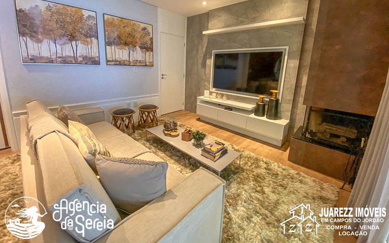 Flat no Le Premier, Vila Inglesa, Campos do Jordão | Sereia