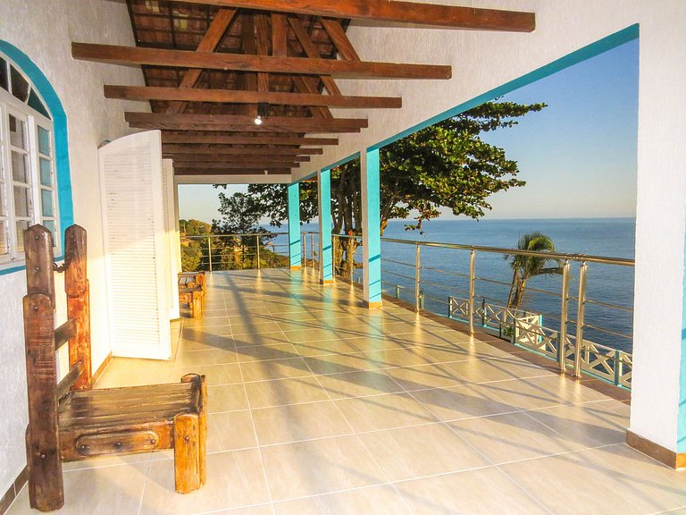 Casa costeira c/ vista e área gourmet, Borrifos | Sereia