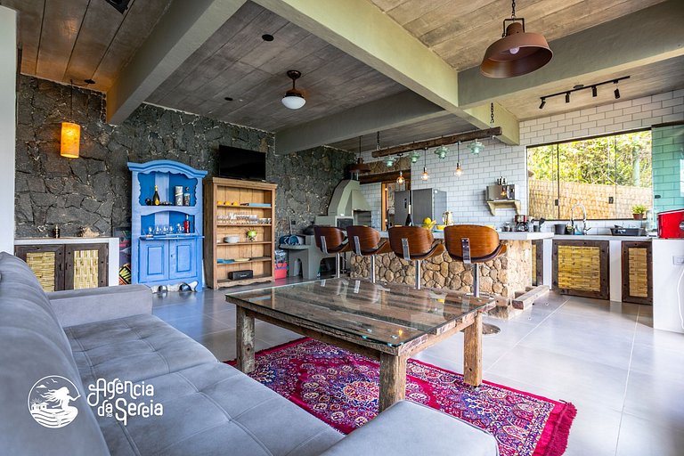 Casa em cond. c/ vista p/ mar, Piúva, Ilhabela | Sereia