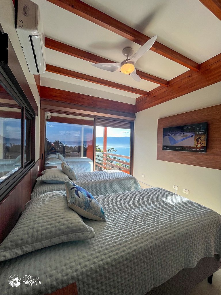 Casa com vista-mar e temporada baleias em Ilhabela