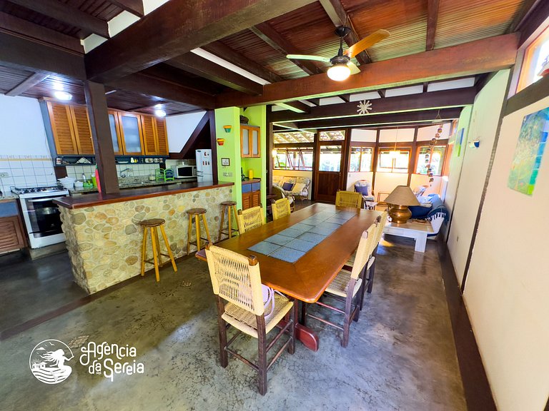 Casa em condomínio c/piscina, Água Branca, Ilhabela | Sereia