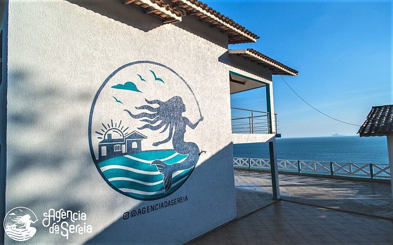 Casa costeira com vista e área gourmet – Borrifos, Ilhabela