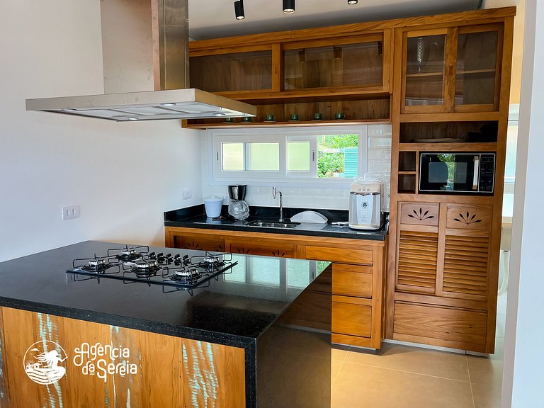 Casa c/vista incrível em condomínio – Bexiga, Ilhabela