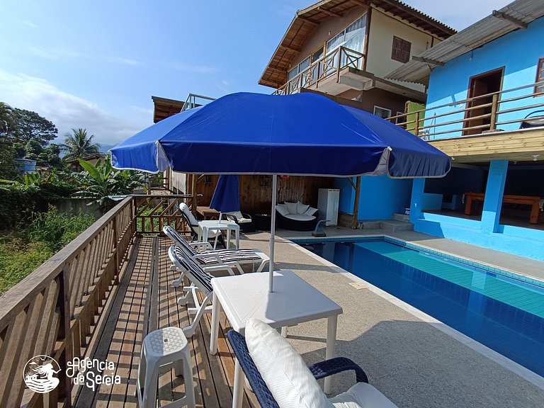 Chalé p/6 pessoas a 700m da Feiticeira, Ilhabela | Sereia