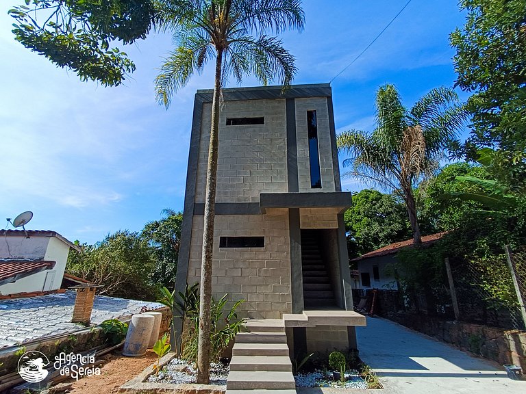 Loft 5 pessoas, perto da praia Curral e cachoeira