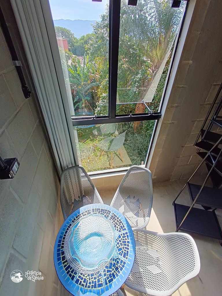 Loft 5 pessoas, perto da praia Curral e cachoeira