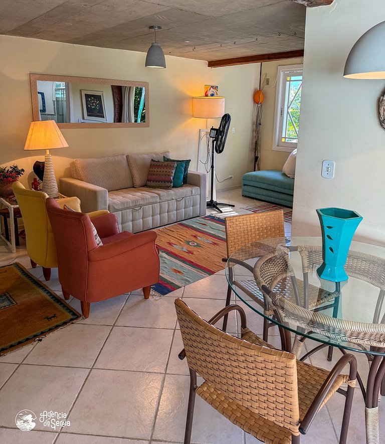 Loft aconchegante para 4p, perto da praia e centro