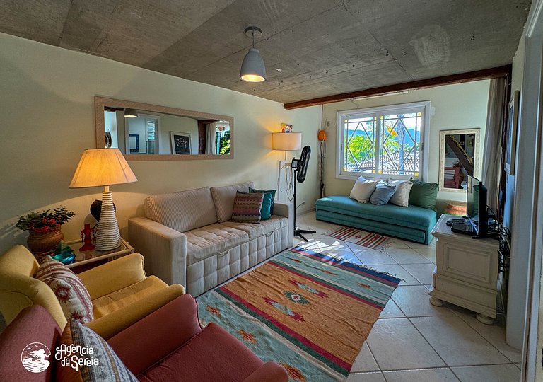 Loft aconchegante para 4p, perto da praia e centro