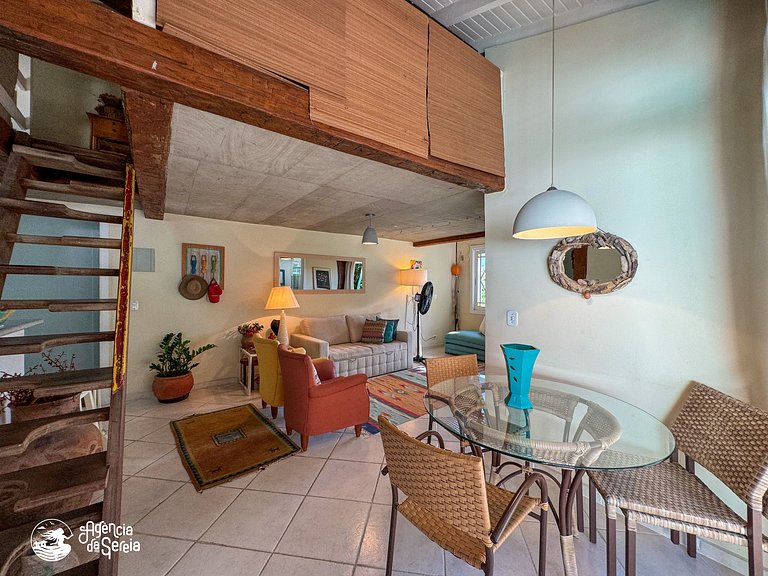 Loft aconchegante para 4p, perto da praia e centro
