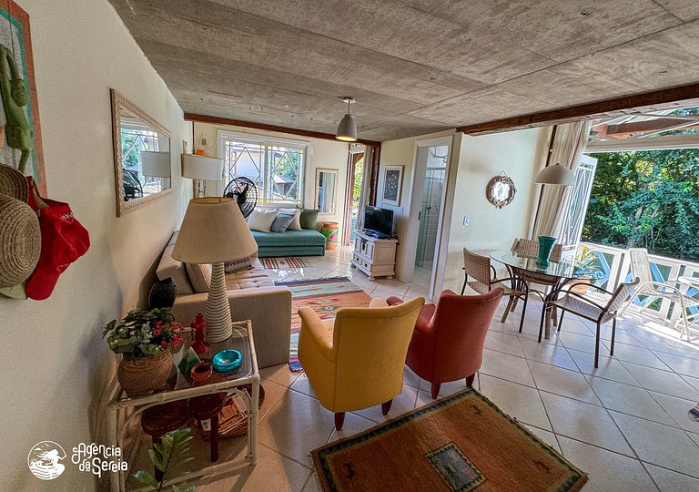 Loft aconchegante para 4p, perto da praia e centro