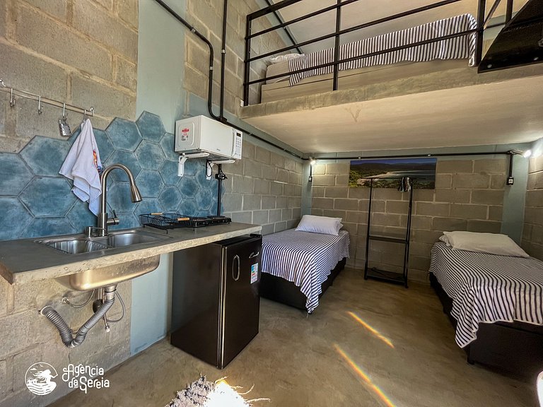 Loft p/4 pessoas perto do Curral, Bexiga, Ilhabela | Sereia