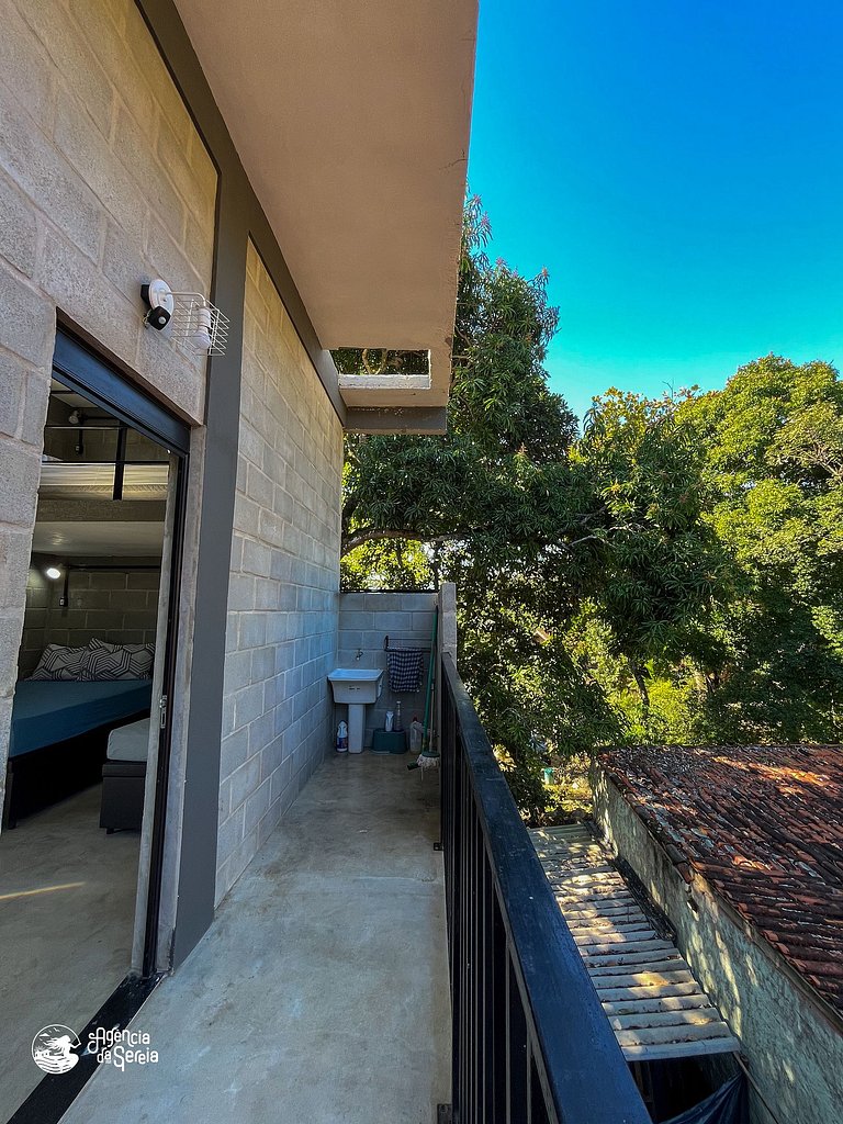 Loft 5 pessoas, perto da praia Curral e cachoeira