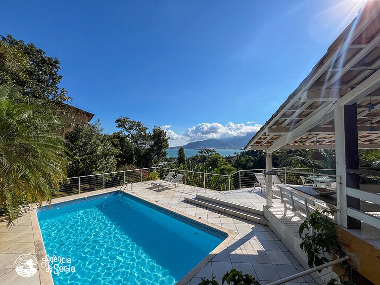 Casa vista mar e piscina priv., Itaguaçu, Ilhabela | Sereia