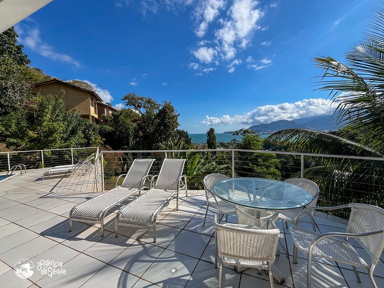 Casa vista mar e piscina priv., Itaguaçu, Ilhabela | Sereia
