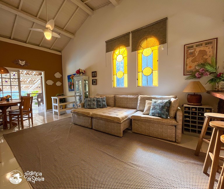 Casa vista mar e piscina priv., Itaguaçu, Ilhabela | Sereia