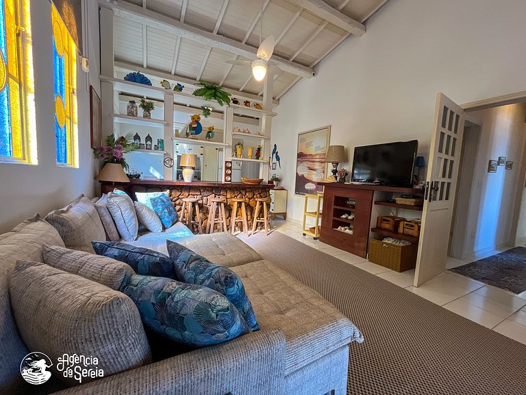 Casa vista mar e piscina priv., Itaguaçu, Ilhabela | Sereia