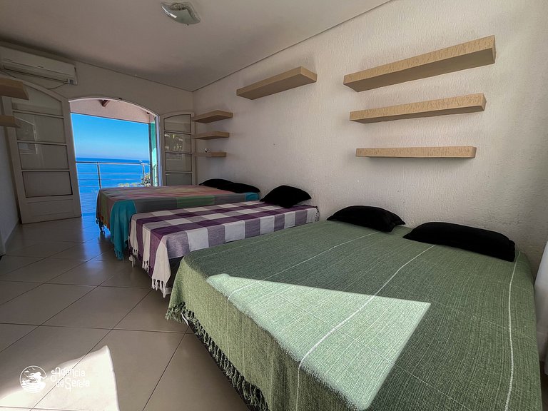 Casa costeira c/ vista e área gourmet, Borrifos | Sereia