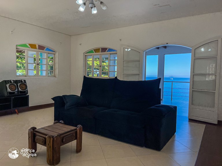 Casa costeira c/ vista e área gourmet, Borrifos | Sereia