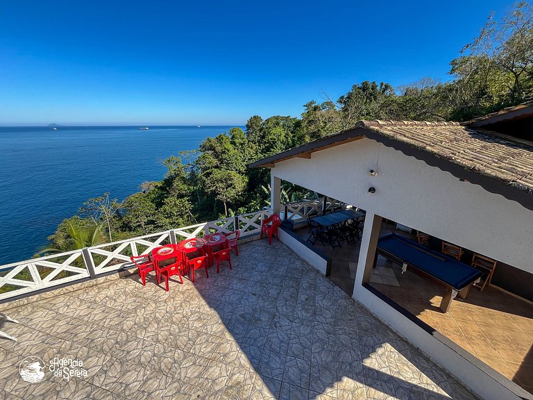 Casa costeira c/ vista e área gourmet, Borrifos | Sereia