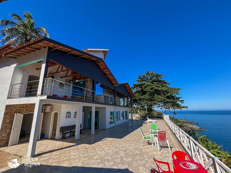 Casa costeira c/ vista e área gourmet, Borrifos | Sereia