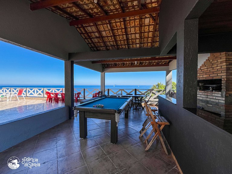 Casa costeira c/ vista e área gourmet, Borrifos | Sereia