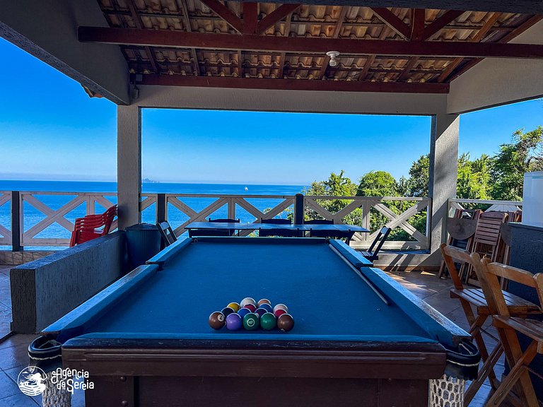 Casa costeira c/ vista e área gourmet, Borrifos | Sereia