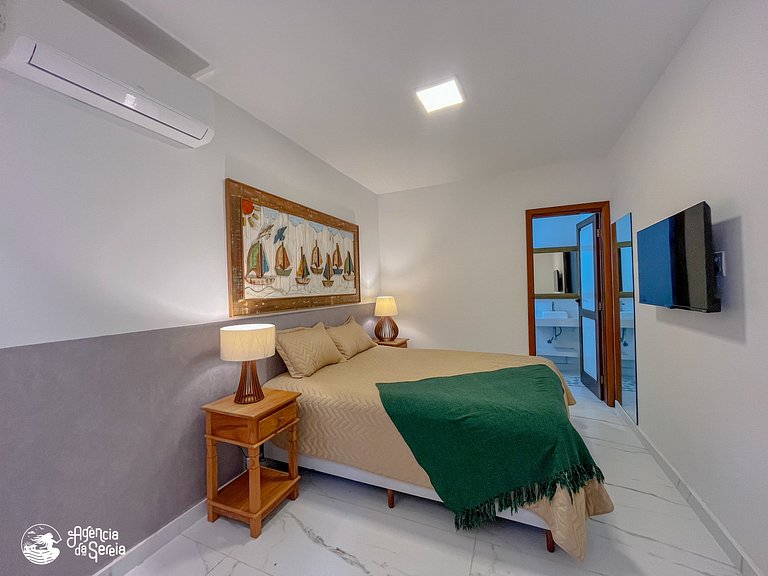 Suíte beira-mar para 2 pessoas, praia do Curral