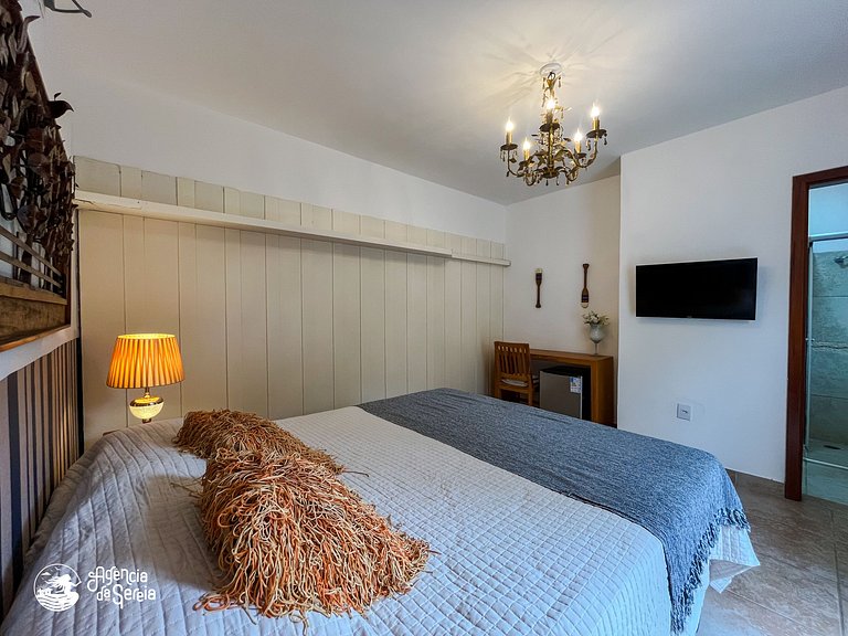 Suíte casal a poucos passos do mar, Praia Curral