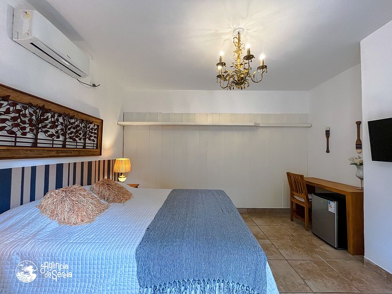 Suíte casal a poucos passos do mar, Praia Curral