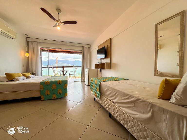 Apartamento vista mar a 500m da praia