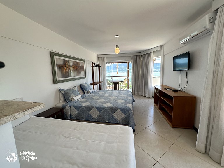 Studio aconchegante com vista e perto do mar