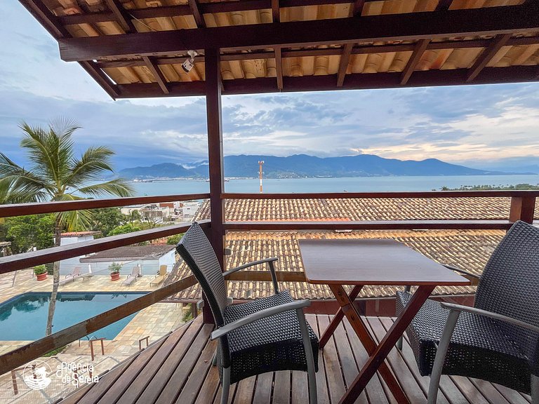 Apartamento com vista para o mar, perto praia