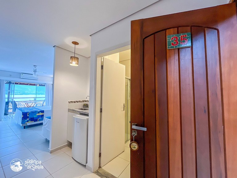 Apartamento com vista para o mar, perto praia