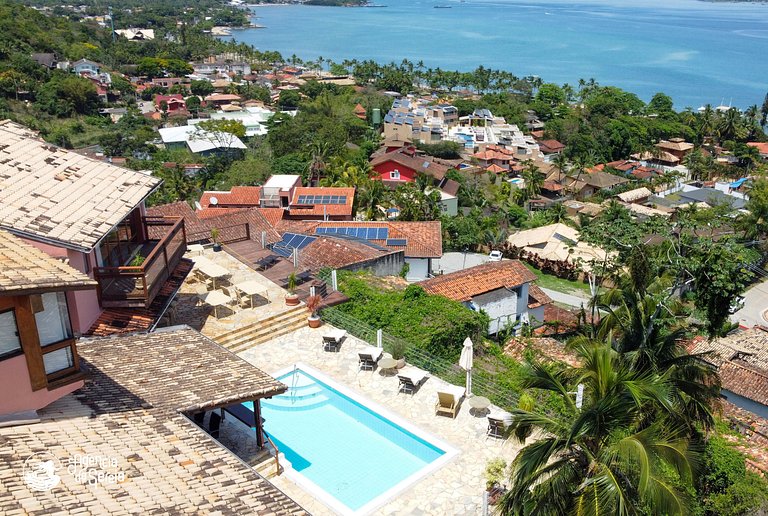 Studio com piscina no condomínio e 500m da praia