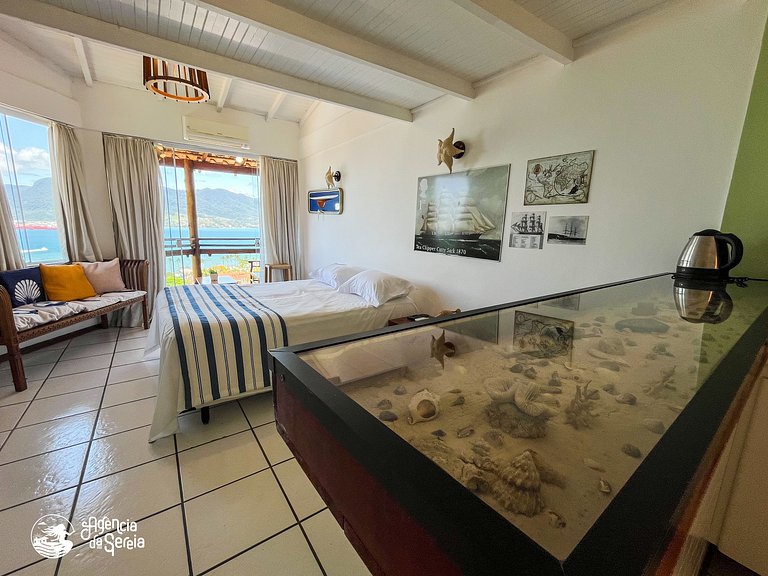 Duplex com vista a 500m da praia, até 4 pessoas