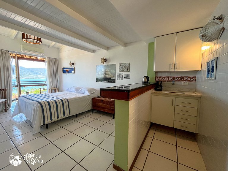 Duplex com vista a 500m da praia, até 4 pessoas