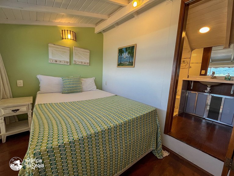 Apartamento com vista para 4 pessoas, 500m praia