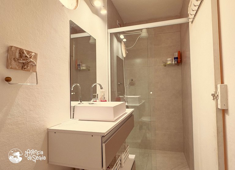 Casa Beira-Mar em condomínio na praia do Arrastão