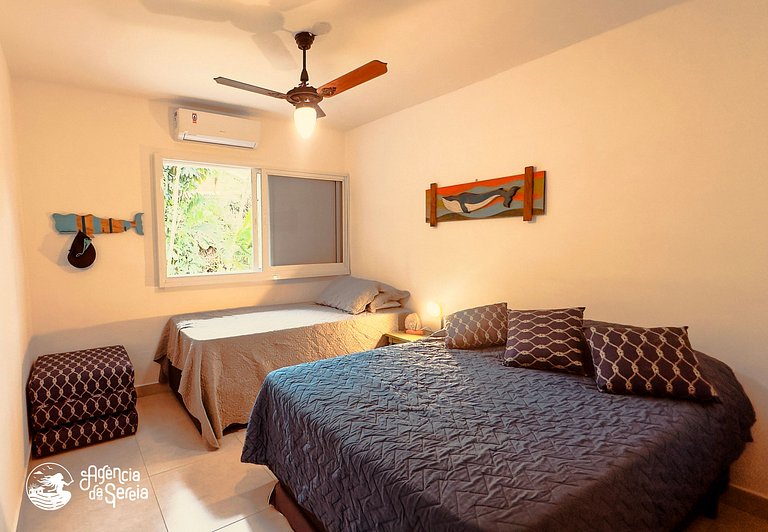 Casa Beira-Mar em condomínio na praia do Arrastão