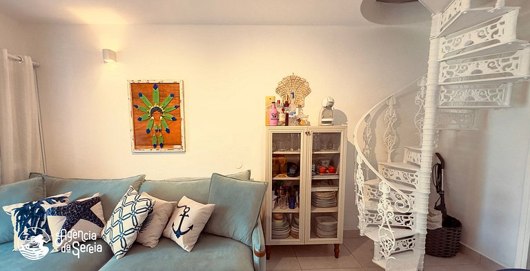 Casa beira-mar em cond c/ piscina São Sebastião