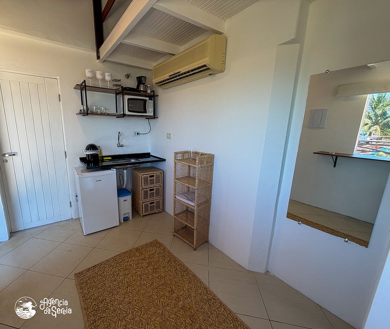 Apartamento com vista para o mar e 500m da praia