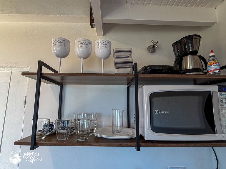 Apartamento com vista para o mar e 500m da praia