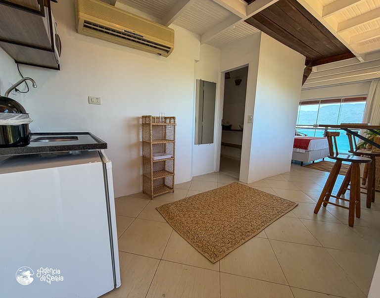 Apartamento com vista para o mar e 500m da praia