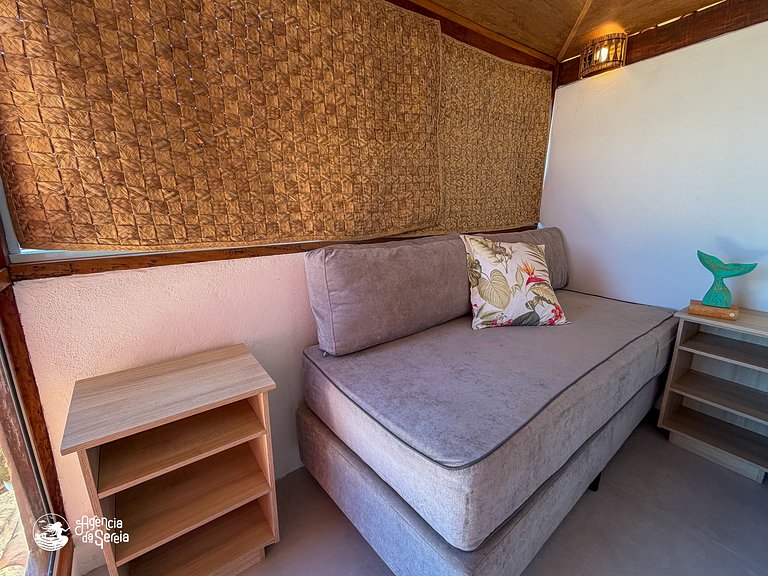 Apartamento com vista para o mar e 500m da praia