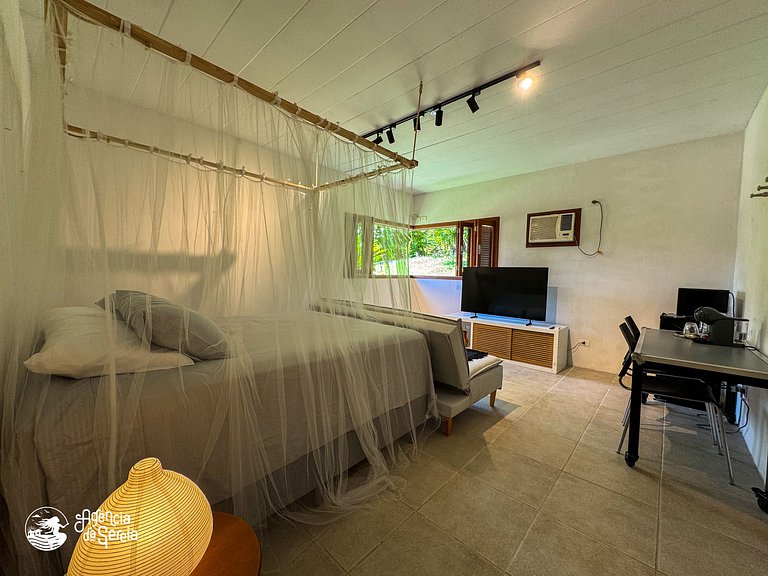 Linda suíte 400 metros da praia Siriuba, Ilhabela