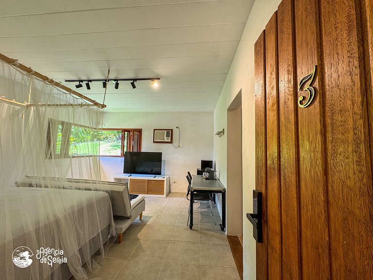 Linda suíte 400 metros da praia Siriuba, Ilhabela