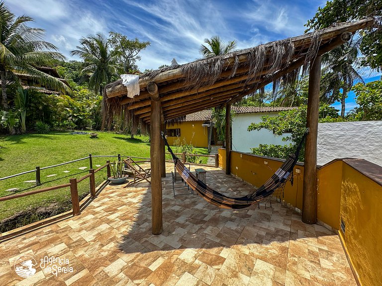 Suíte vista-mar a 400m da praia Siriuba, Ilhabela